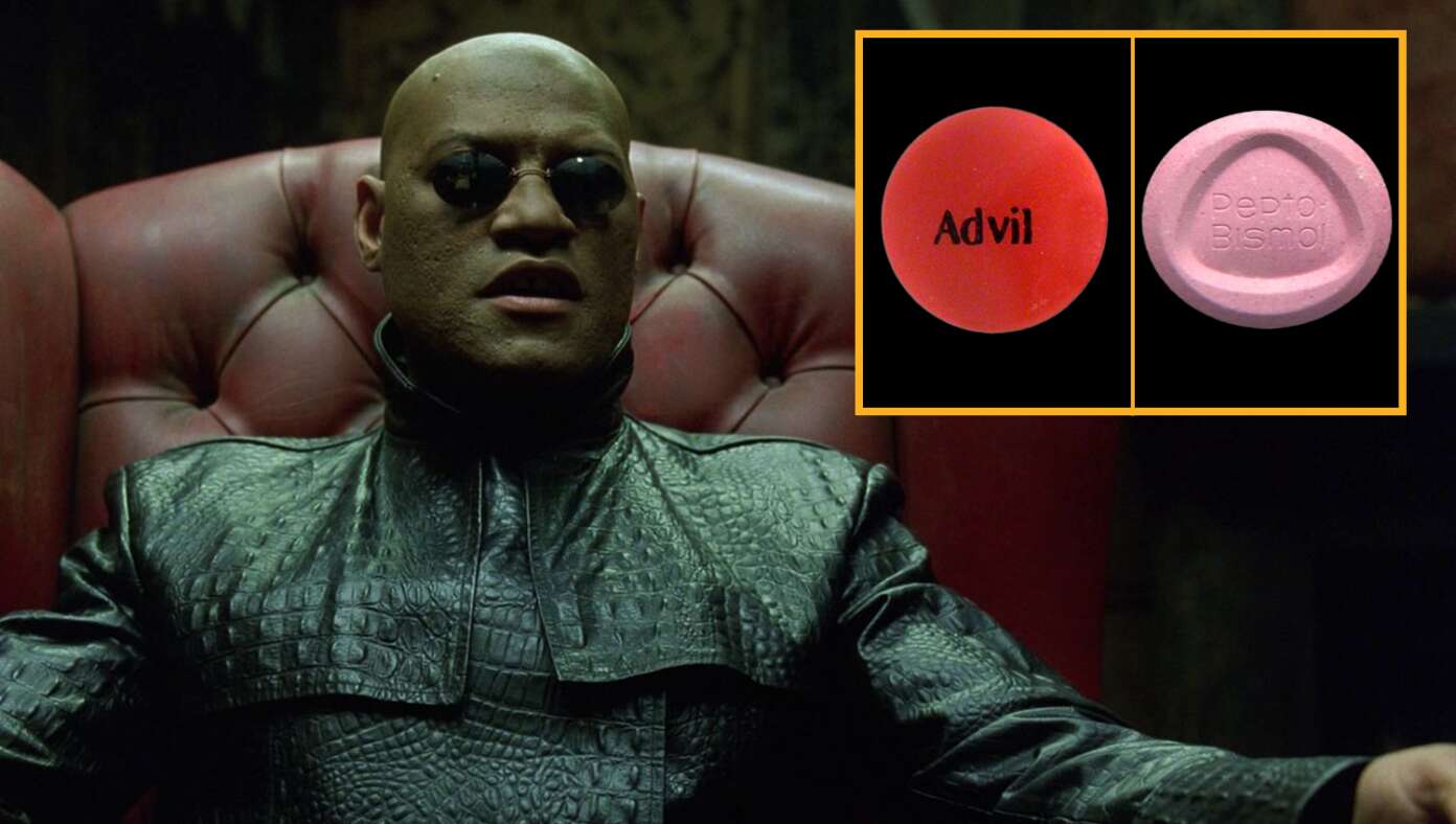 Morpheus Offers 40 Year Old Man Ibuprofen Or Pepto Bismol