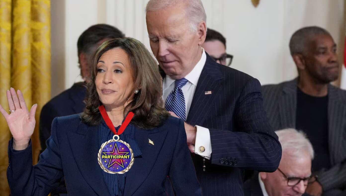 Biden Honors Kamala Harris With Presidential Medal Of Participation