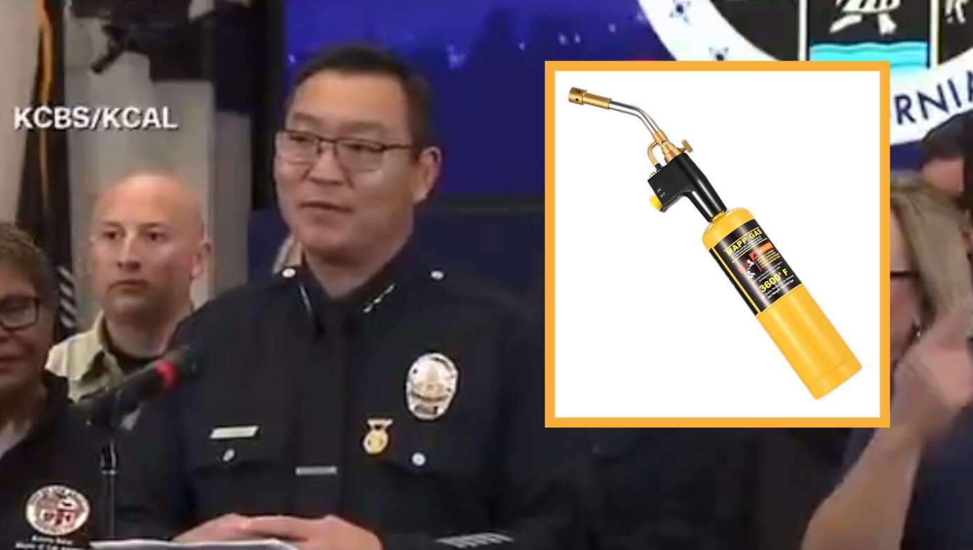 California Police Arrest Arsonist For Using Gas Blowtorch Instead Of Electric Blowtorch