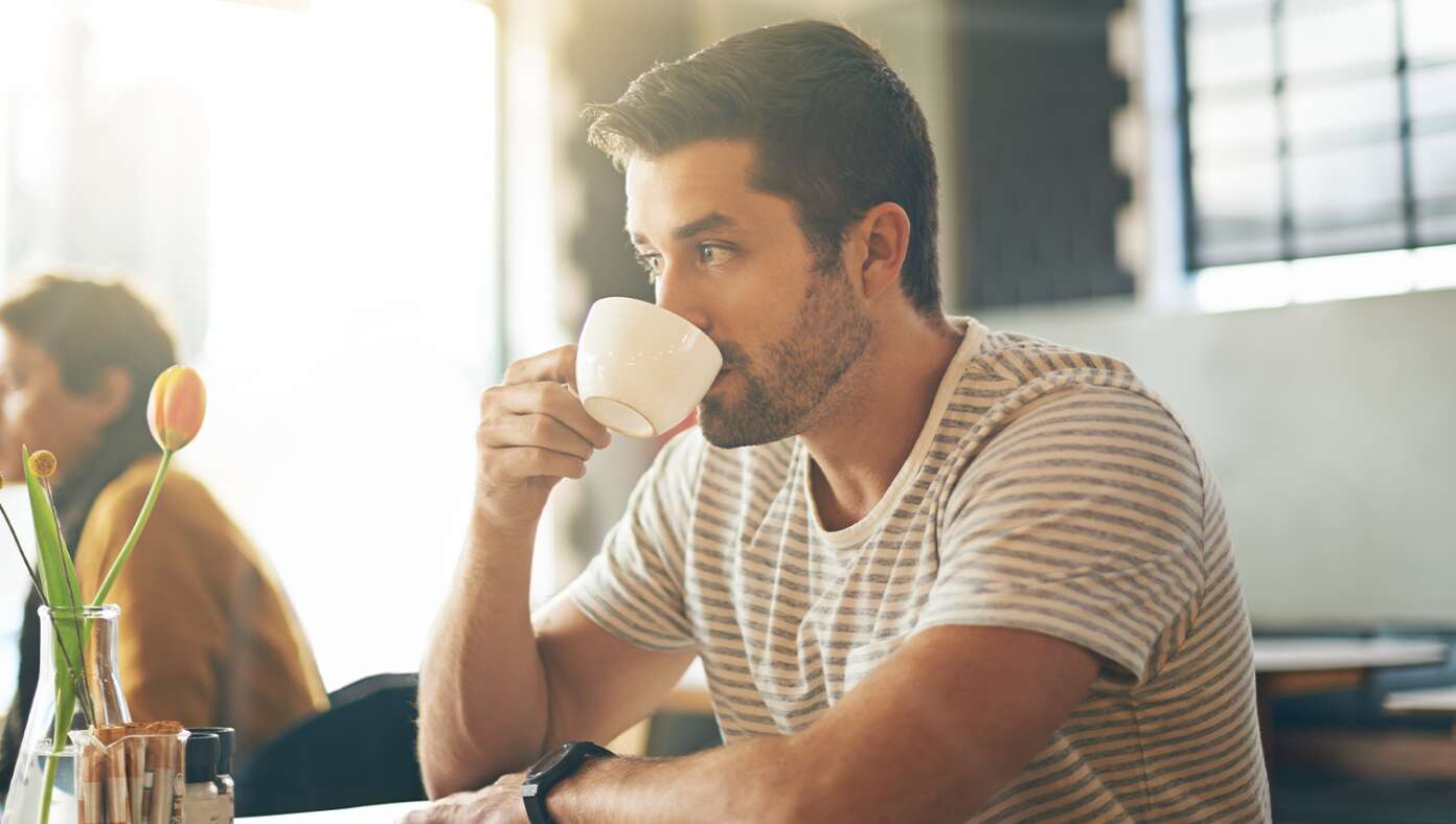 Success: After 20 Years Of Adulthood, Man Finally Able To Take A Sip Of Black Coffee Without Grimacing