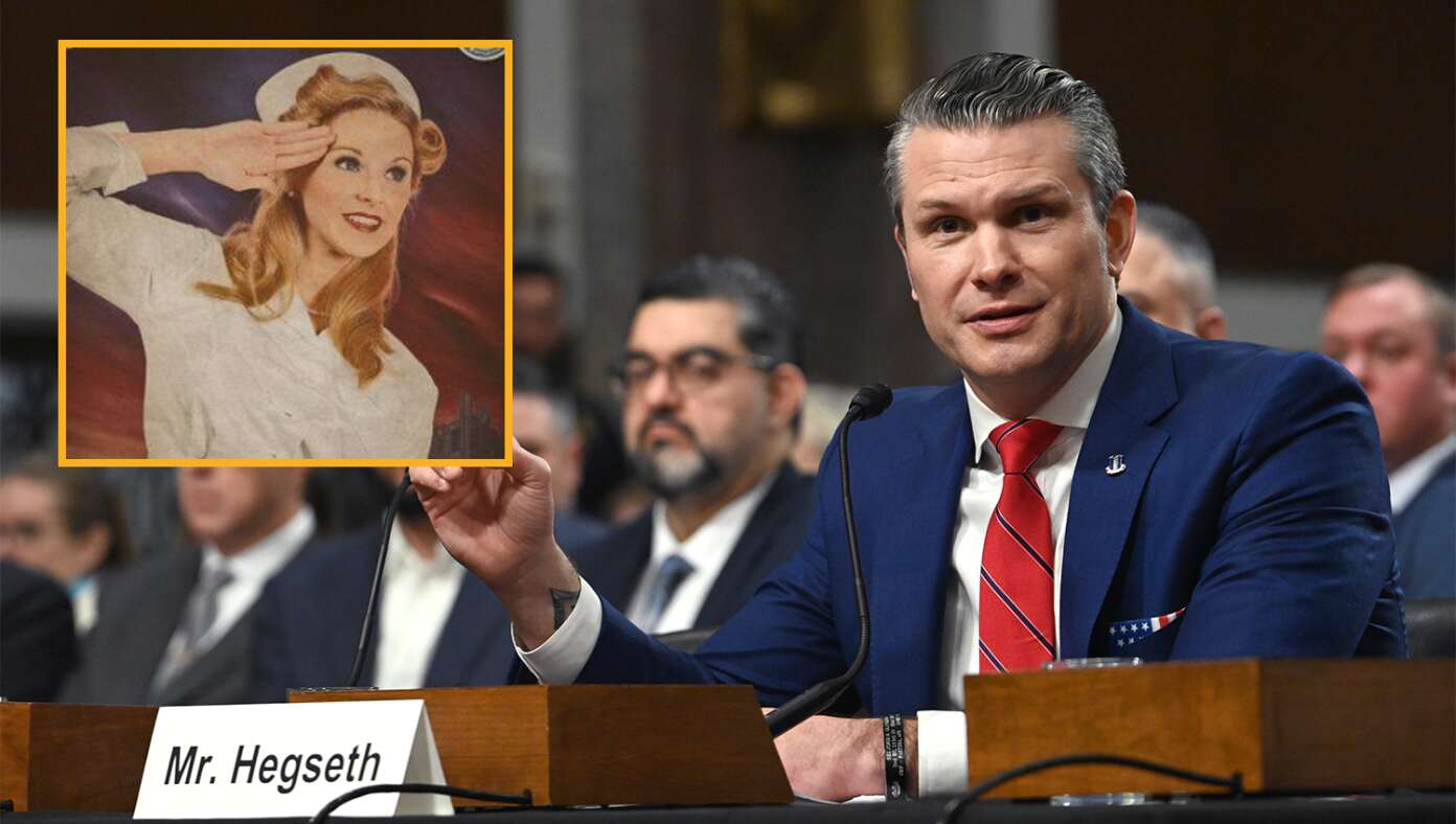 Pete Hegseth Says All Women In The Military Are Now Nurses And Have To Wear Those Hot Matching Outfits Like In WW2