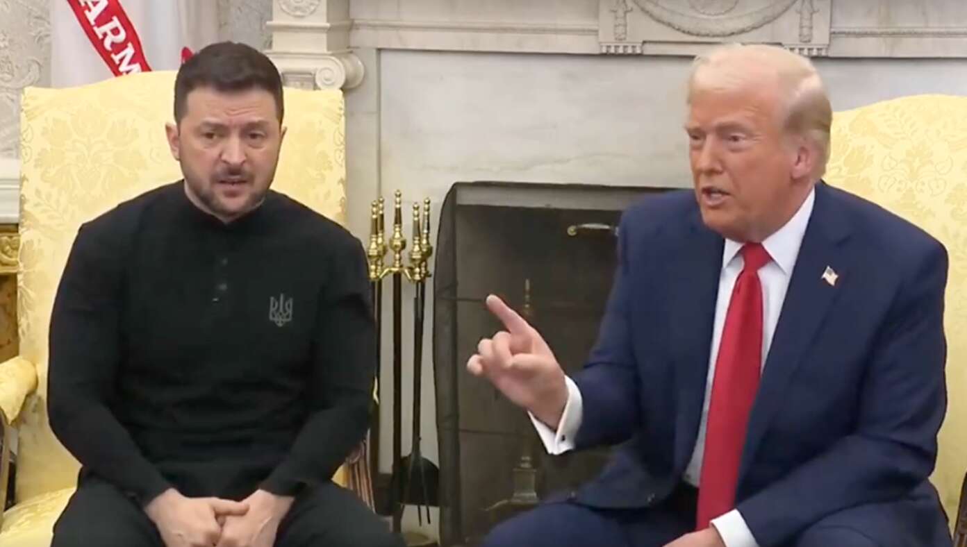 Zelensky Kicking Himself For Not Wearing His More Formal Olive Green T-Shirt To White House Meeting