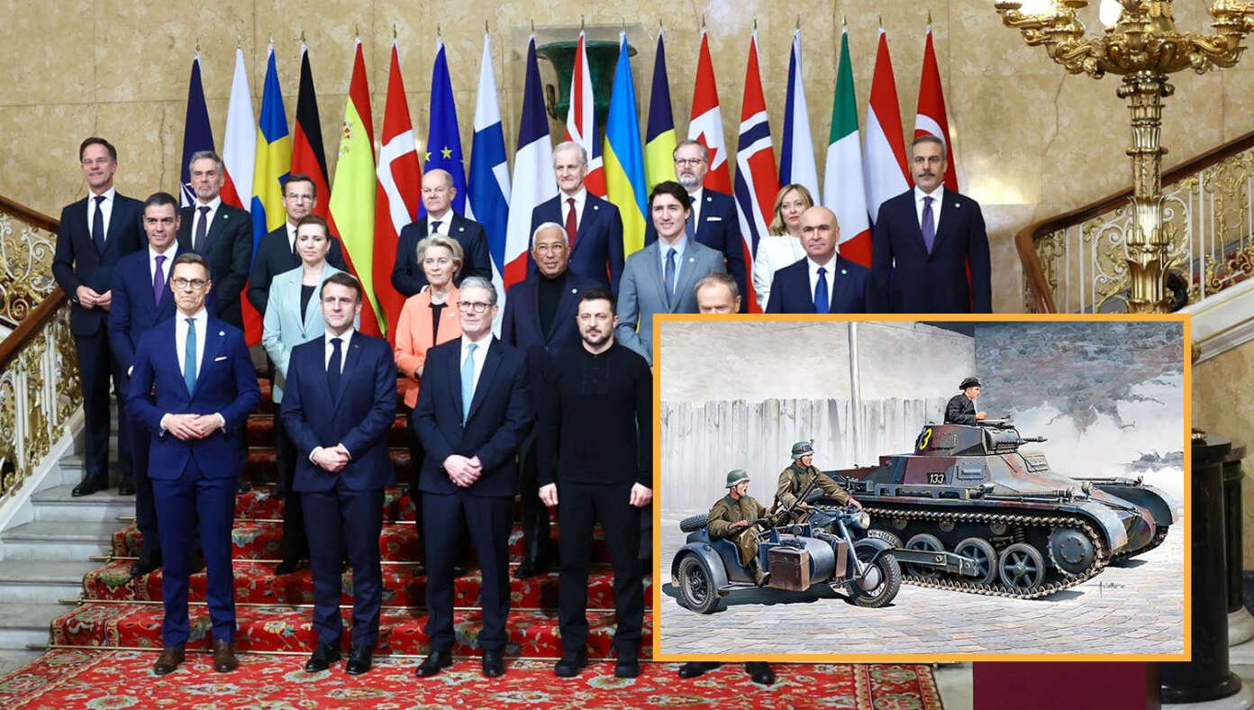 Europe Pledges To Send Ukraine Their Entire Military Might Of 3 Panzer Tanks And A Nazi Motorcycle With A Sidecar