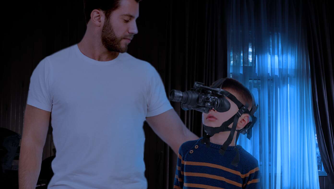 Dad Issues Kids Night Vision Goggles So Family Never Has To Turn On A Light Again