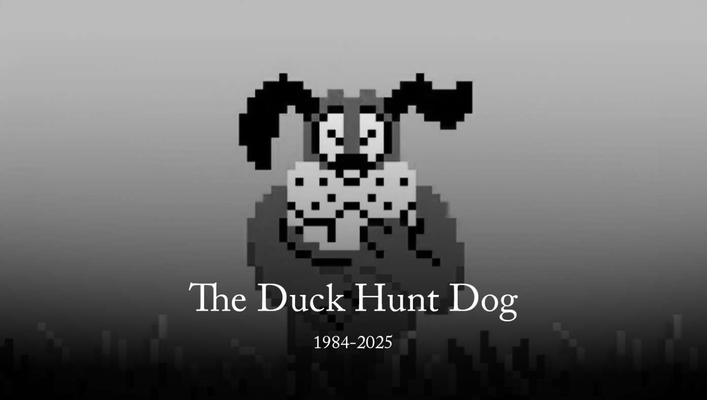 Good News: The Duck Hunt Dog Has Passed Away
