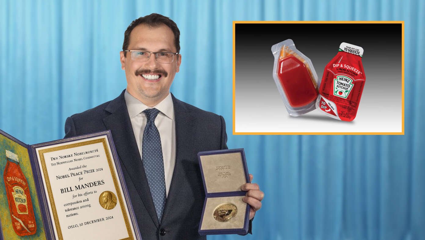 Guy Who Invented Dip & Squeeze Ketchup Packaging Awarded Nobel Peace Prize