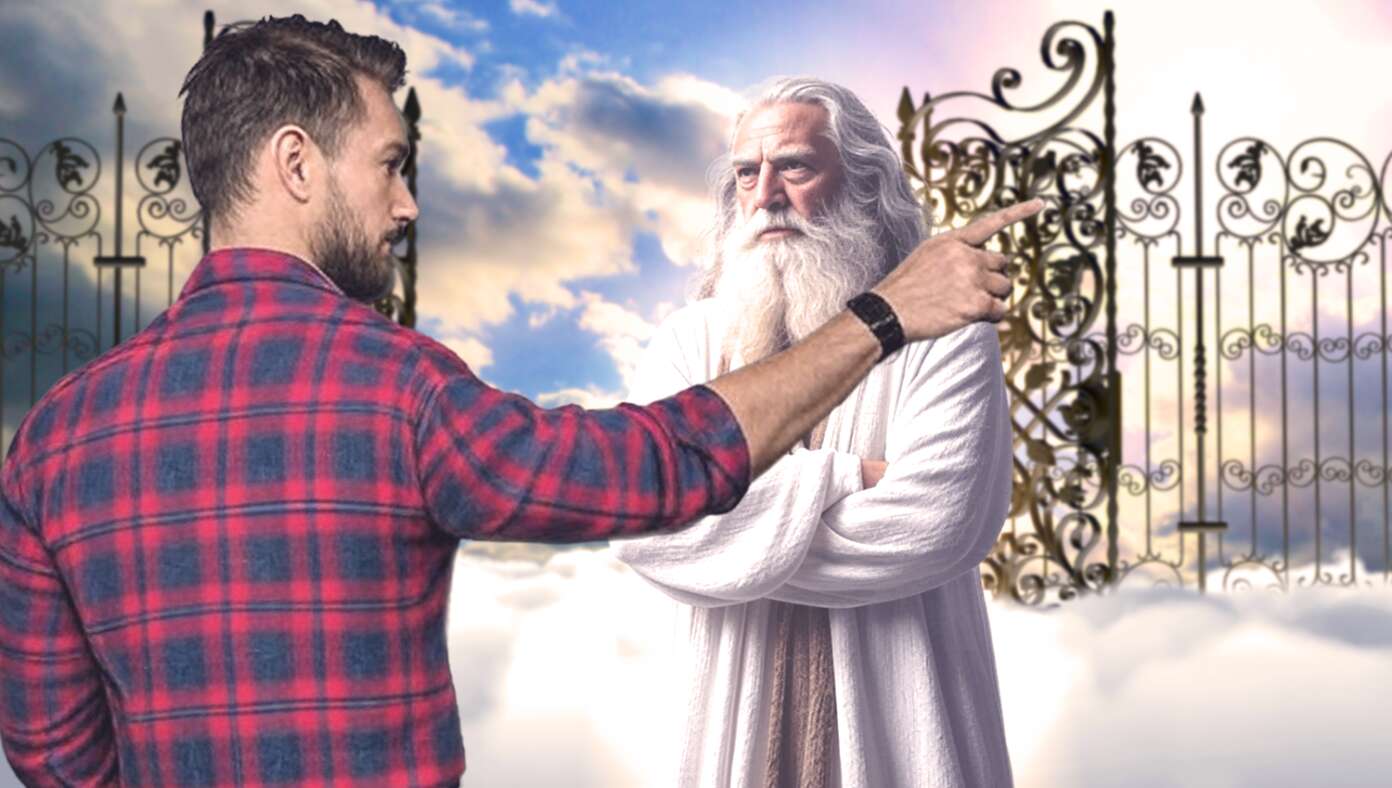 Christian Nationalist Asks St. Peter To Direct Him To 'Whites Only' Section Of Heaven
