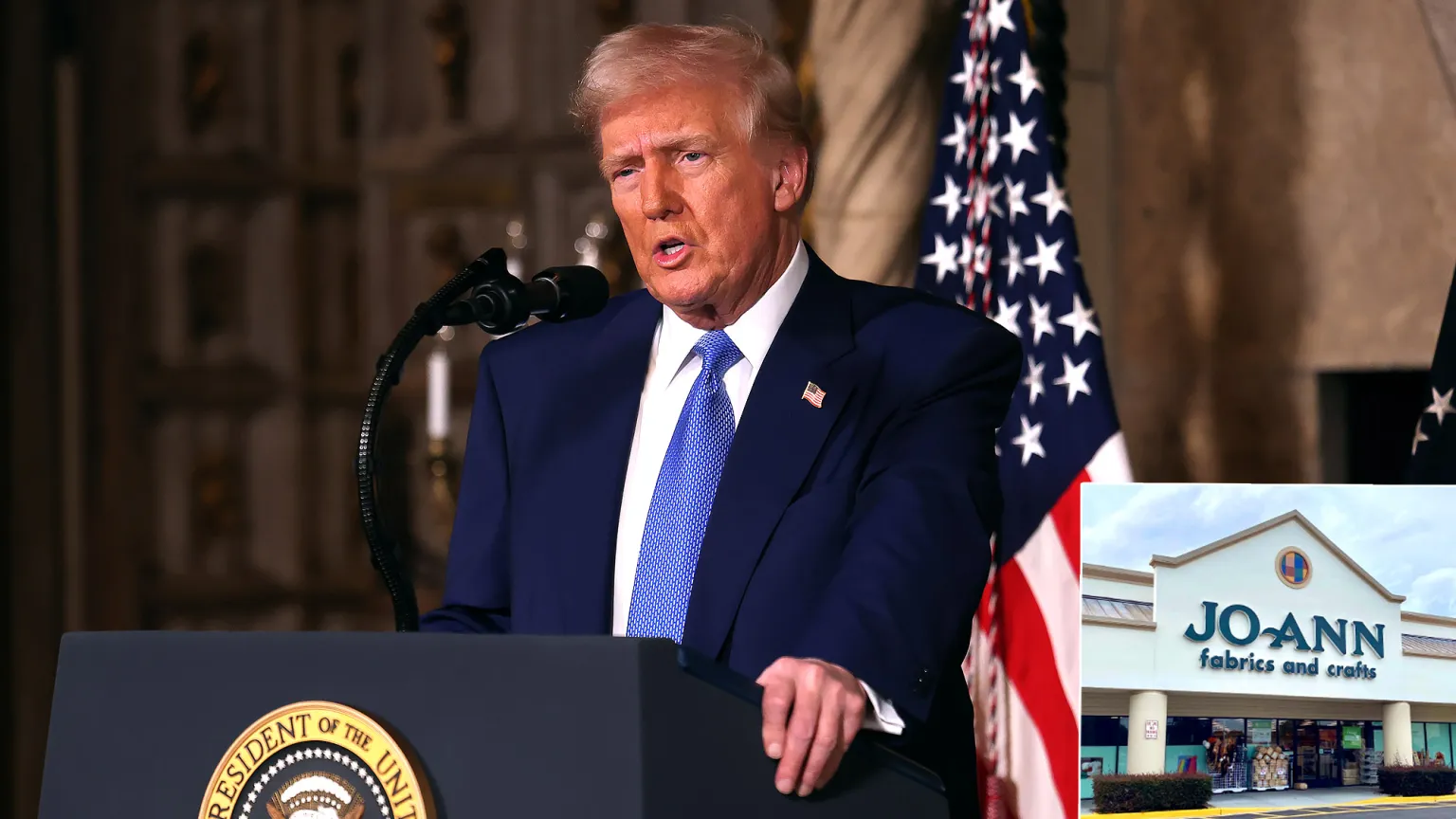 Trump Vows To Reopen Joann Fabrics As Prison