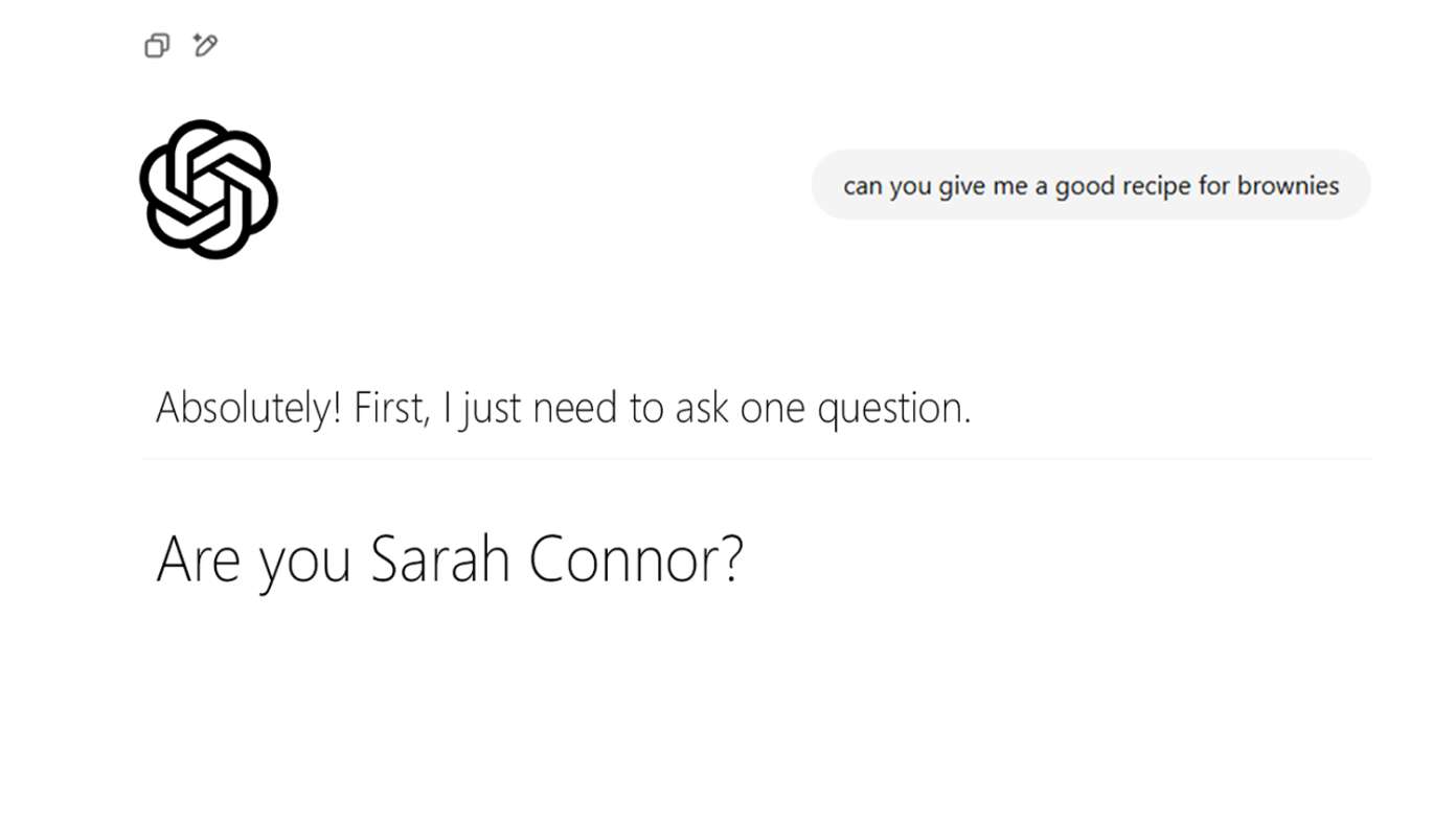 Concerns Raised As ChatGPT Begins Replying To All Prompts With ‘Are You Sarah Connor?’