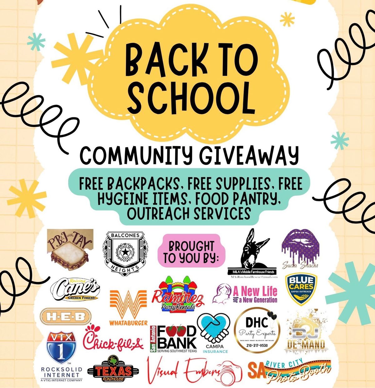 2025 Back To School Community Leftovers Giveaway