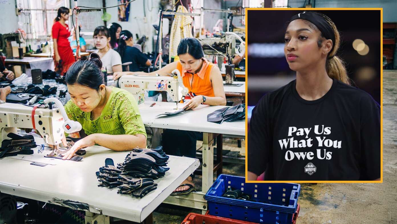 Slaves Dutifully Sew ‘Pay Us What You Owe Us’ On Shirts For Professional Athletes