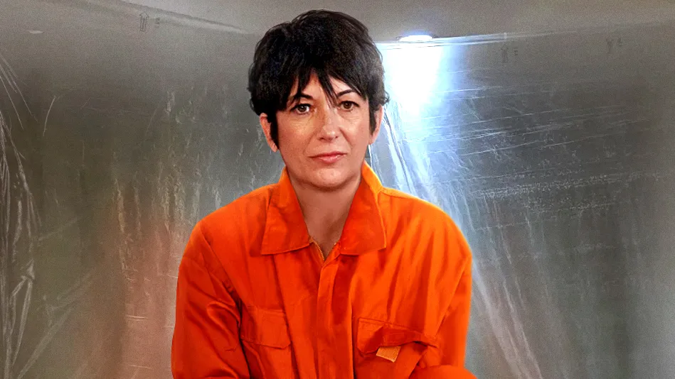 Ghislaine Maxwell Can’t Help But Notice Interview Room Covered In Plastic Sheeting