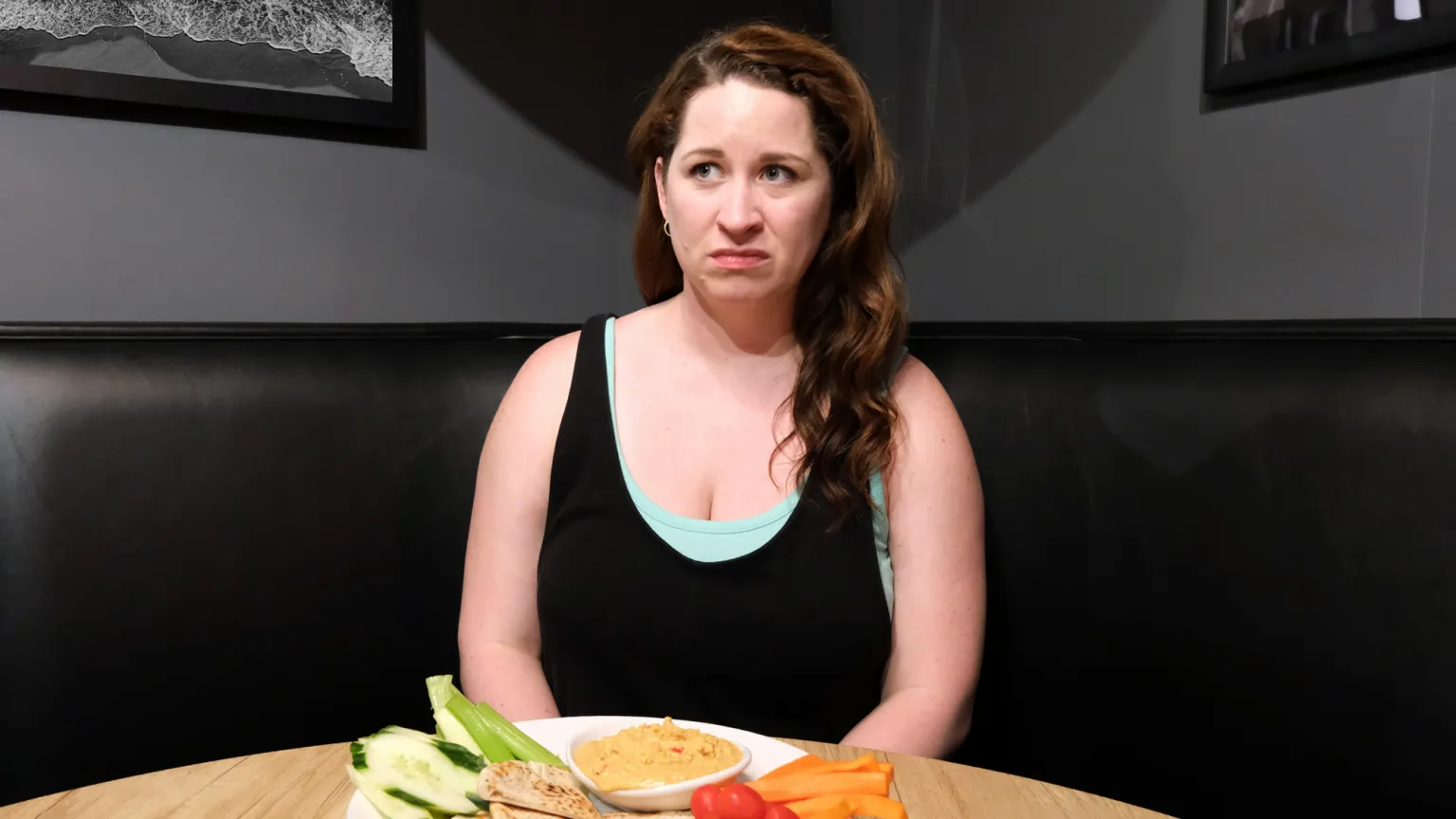 Insecure Woman Doesn’t Like Eating In Front Of Surveillance State