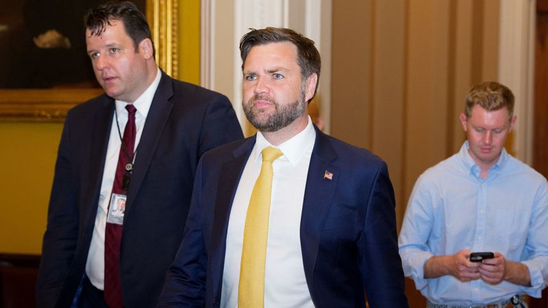 JD Vance Breaks Tie Vote Record, Exposing Trump’s Agenda as a Total Train Wreck