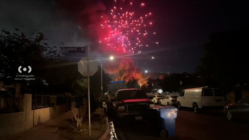 LA Homes Go Up in Flames Thanks to America's Favorite Explosive Pastime
