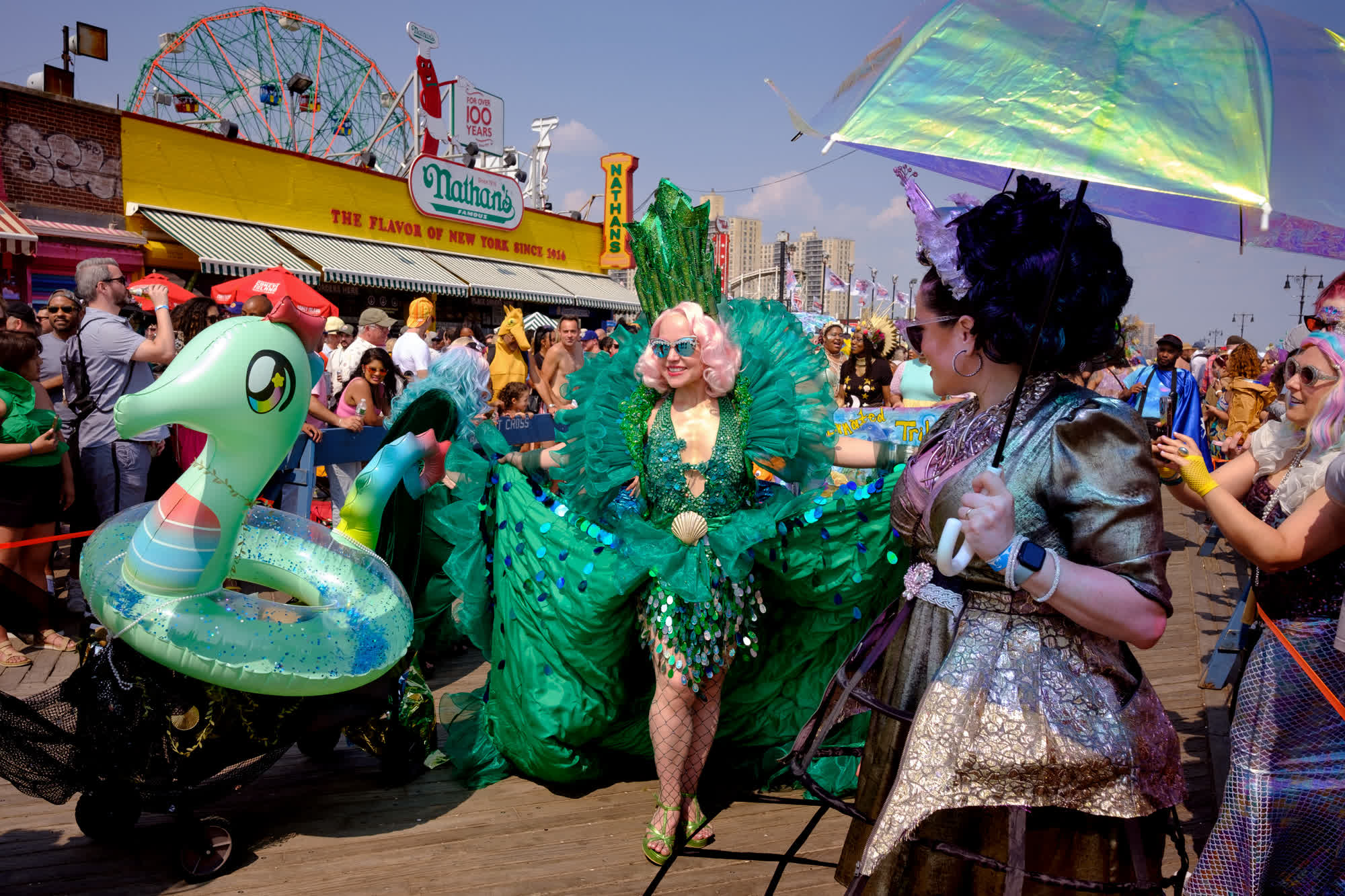 Coney Island’s Summer Biz Starts with People Stuffing Their Faces with Hot Dogs, What a World