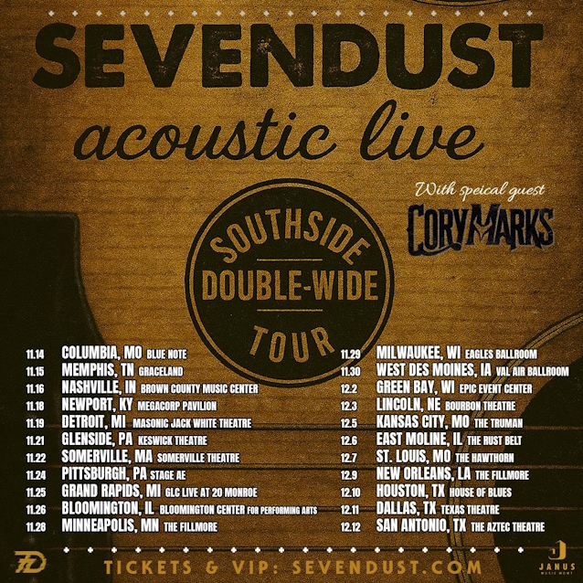 SEVENDUST Announces Fall 2025 U.S. Acoustic Tour (So You Can Finally Hear What They’re Mumbling)