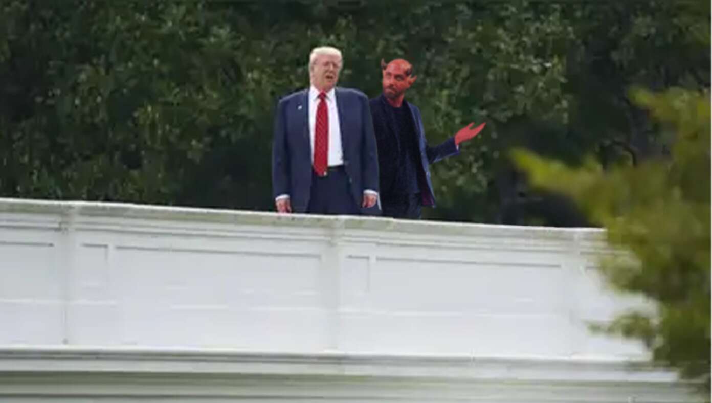 Satan Takes Trump To Roof Of White House To Offer Him All The Kingdoms Of The World