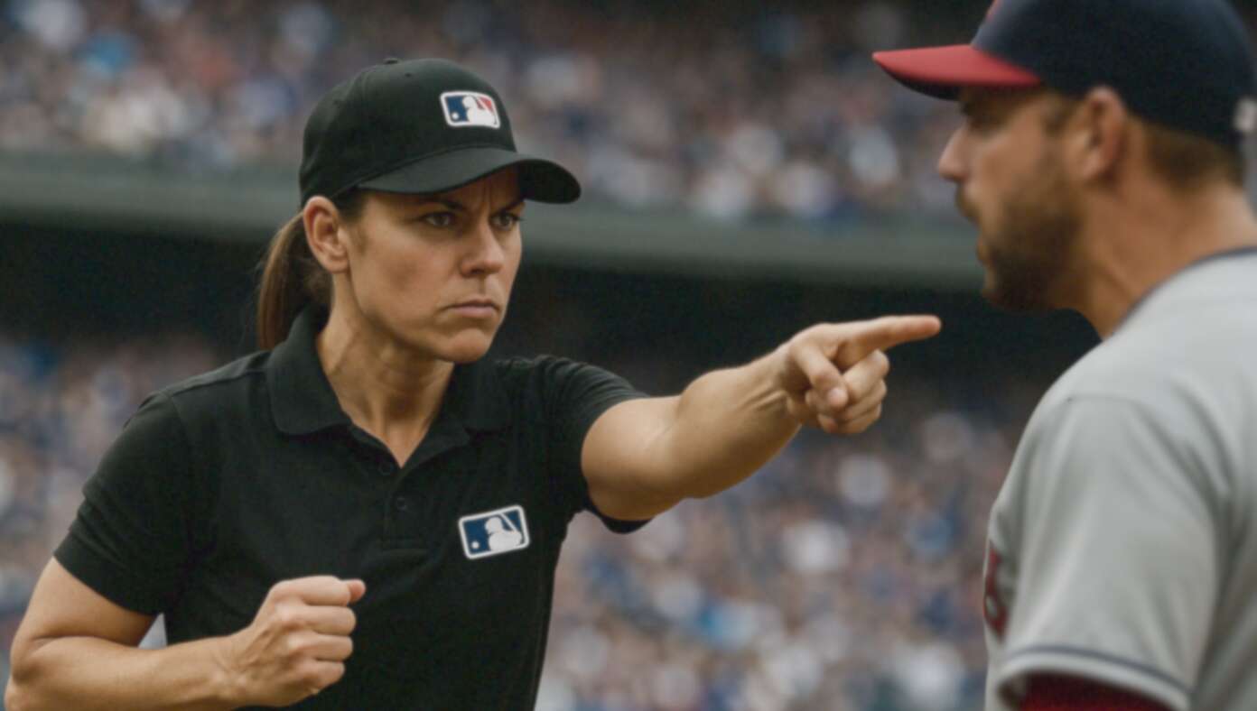 Female Umpire Ejects Player For Something He Did In Her Dream Last Night