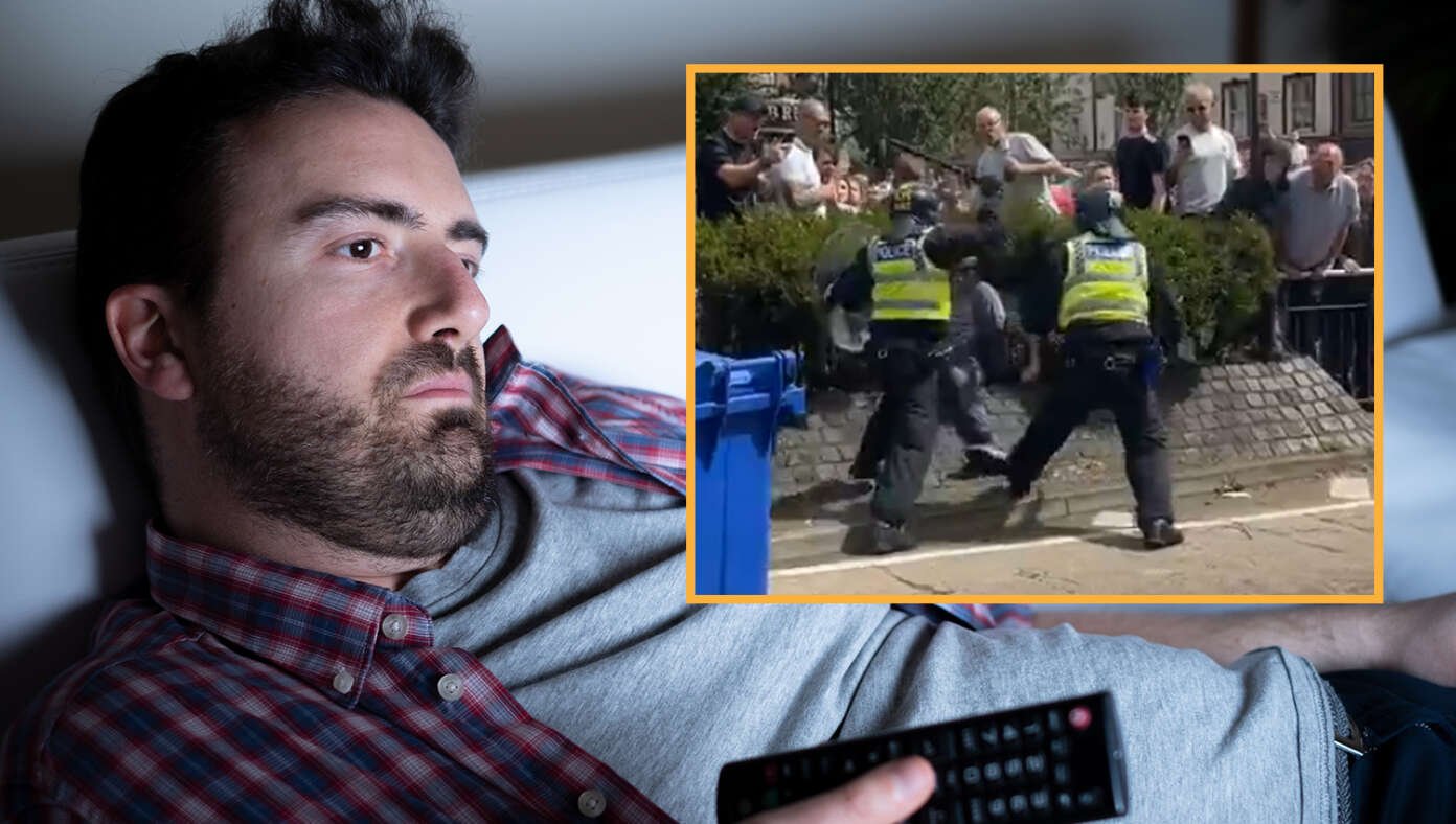 In Lieu Of Dystopian Sci-Fi Movie, American Just Watching News From England