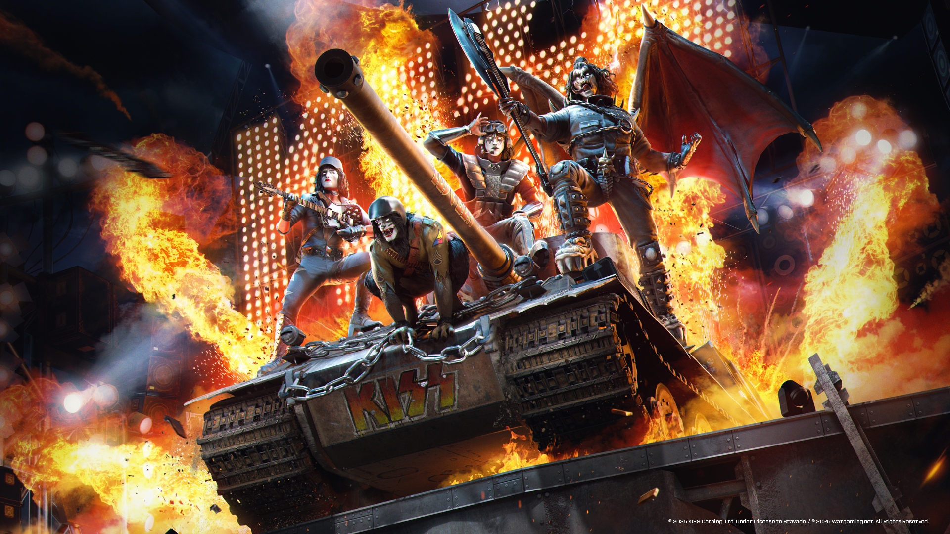 KISS Invades ‘World of Tanks’ With Enough Makeup to Trigger a Metal Detector