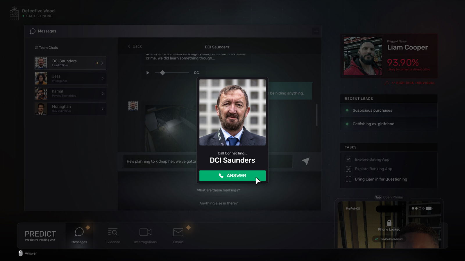BAFTA-Nominated Scriptic dares to unleash AI Detective Game starring Ralph Ineson, because why not