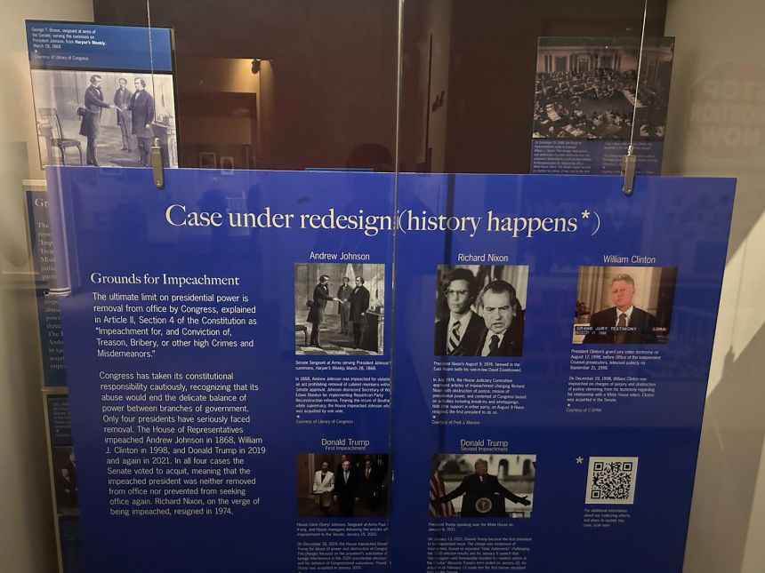 Smithsonian Caves to Woke Mob, Reinstalls Trump Impeachment Exhibit (Now Featuring More Tears)
