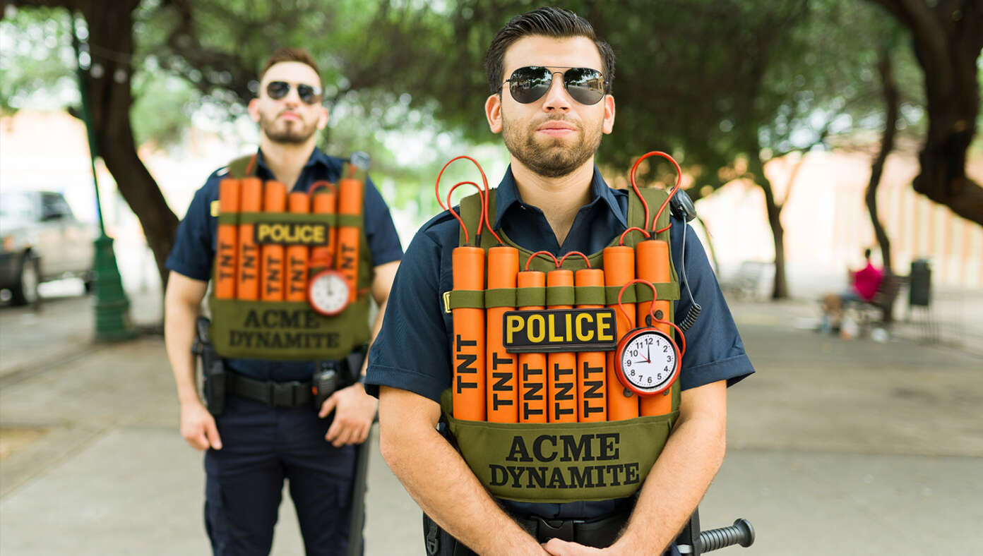 Michigan Police Help Muslim Immigrants Feel Welcome By Wearing Suicide Vests