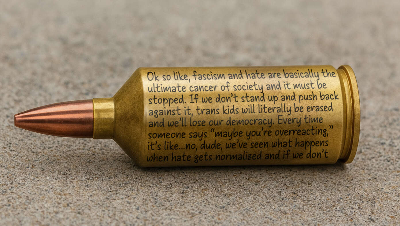 Ammo Company Unveils New Giant Shell Casing With More Room For Left-Wing Terrorists To Write Out All Their Motives In Detail