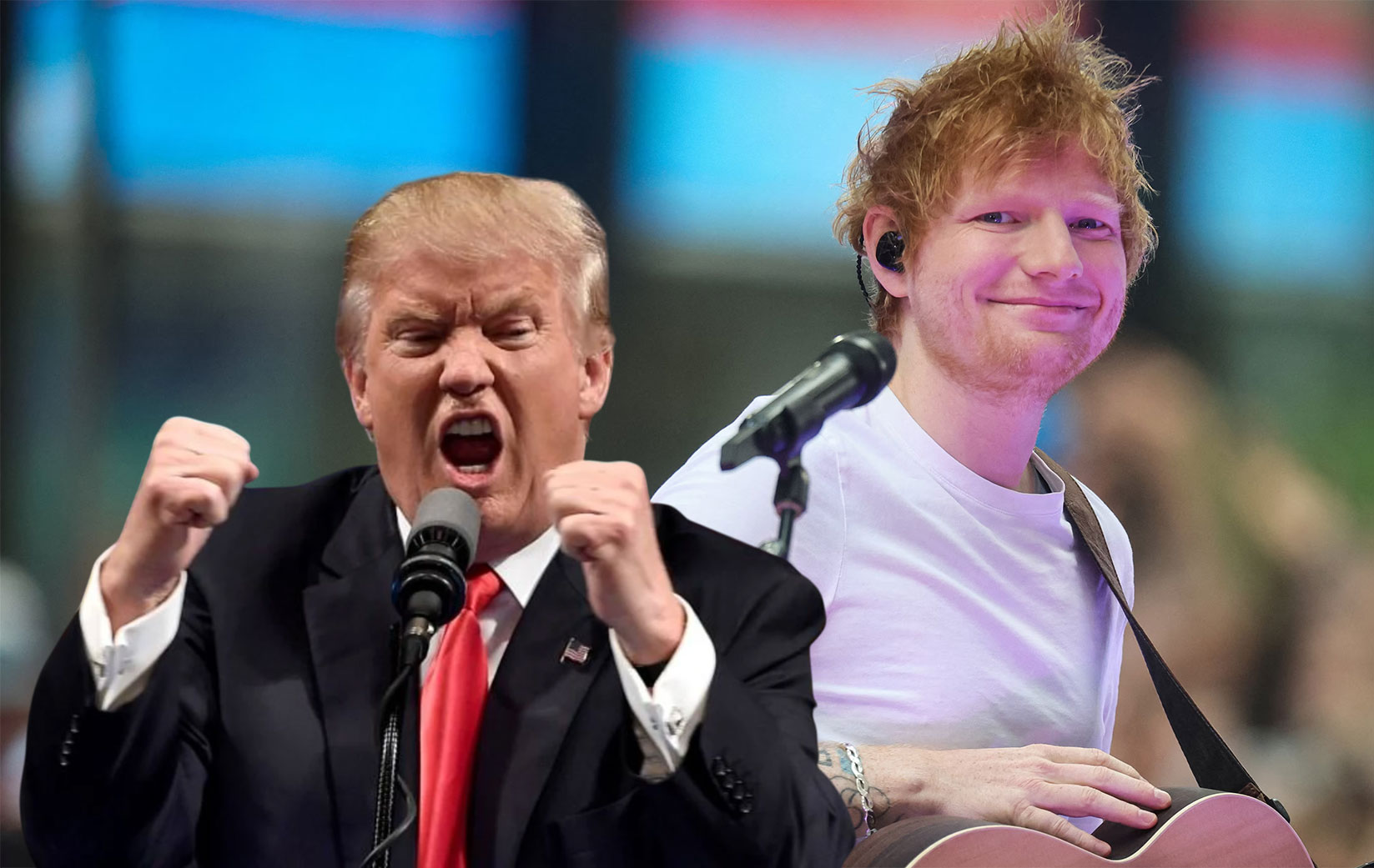 Donald Trump Declares War on Ed Sheeran: “America Can Only Have One Great Ginger!