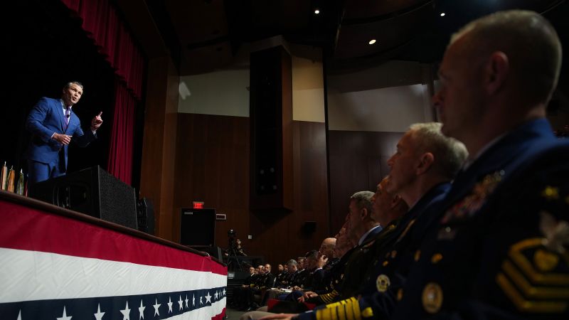 Hegseth demands woke-free military or GTFO | CNN Politics