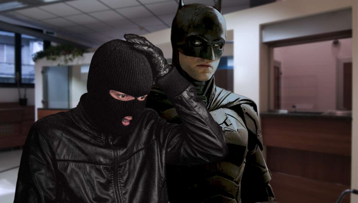 Idiot Tries To Rob Bank In Gotham City, Where Batman Lives