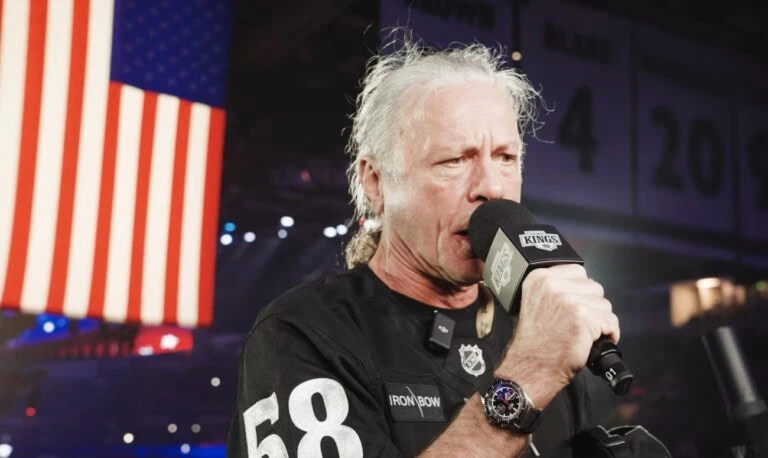 Los Angeles Kings Release Eight-Minute Propaganda Film Featuring BRUCE DICKINSON Butcherizing U.S. National Anthem