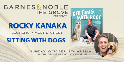 Dog Dude Sits, Signs, Shills at Grove’s B&N