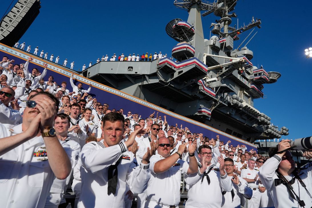 Trump Throws a Navy Party While America Falls Apart
