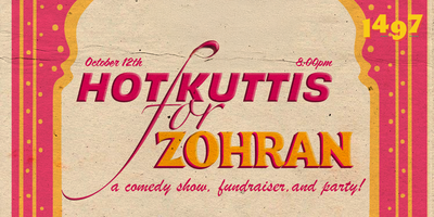 ZOHRAN’S DESPERATE ATTEMPT TO BE COOL: A COMEDY SHOW & DANCE PARTY