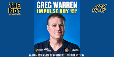 Greg Warren: Comedy so Hilarious, You’ll Riot