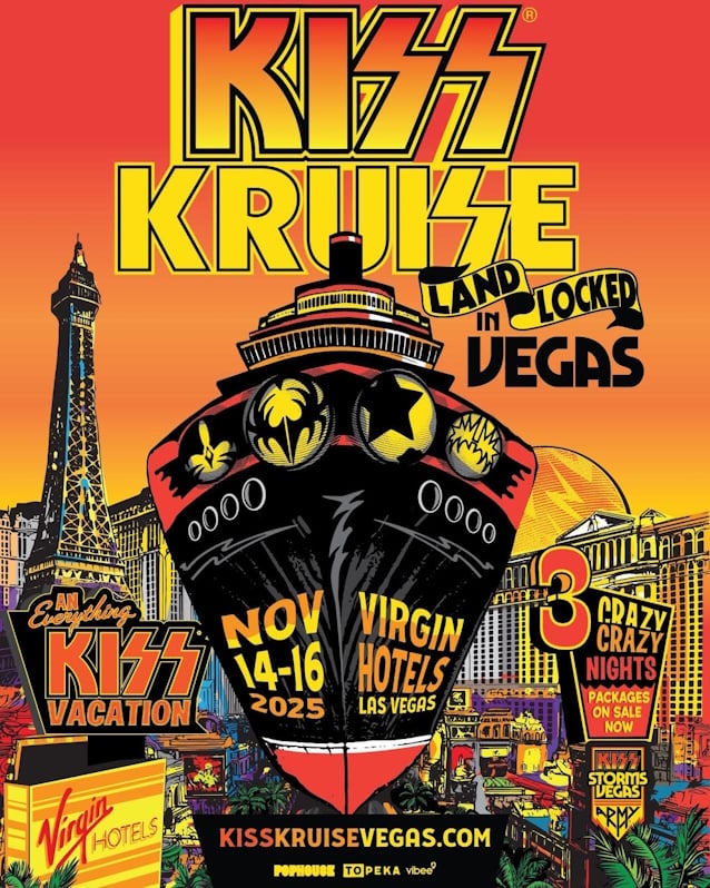 Oh, Great, Even More Eric Singer With Gene, Paul, and Tommy: Prepare for the ‘KISS Kruise: Landlocked In Vegas’ – Grounded Edition