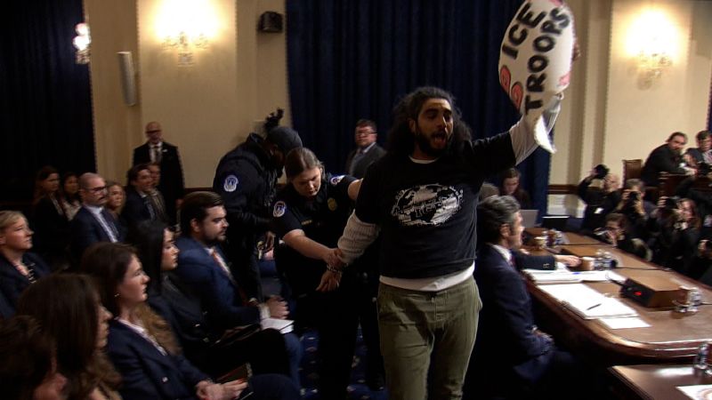 Protesters crash DHS Secretary Noem’s testimony like she was hosting a family reunion they weren’t invited to