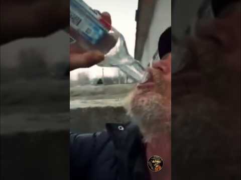 A Russian man drank three bottles of vodka, and nothing happened to him
