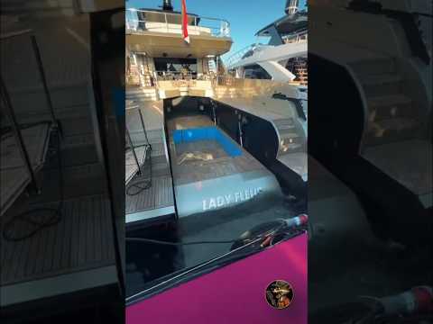 Filling the pool on a private yacht…