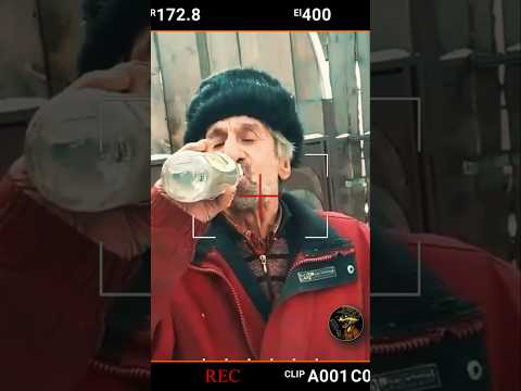 Three bottles of vodka in one gulp! That’s how Russians drink 🇷🇺