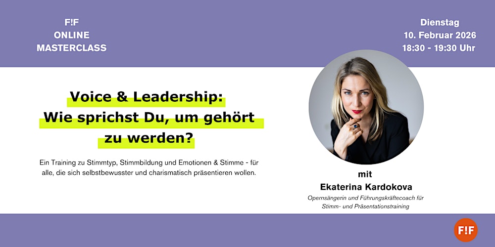 Voice&Leadership: So redest Du, dass alle sagen: “Hör mal, der da!”