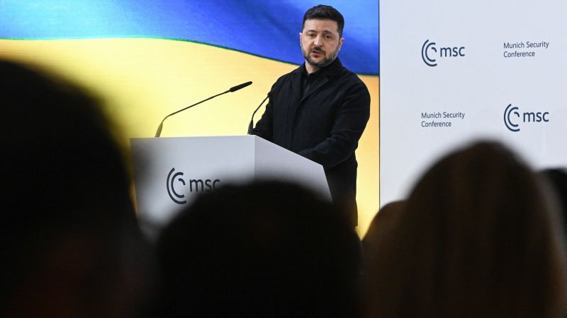 Zelensky Drops Bombshell at Munich: Putin’s Life Support is Apparently War