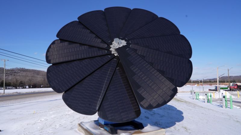 This Solar Panel Blooms Every Morning, Because Even the Sun Needs a Little Help Waking Up!