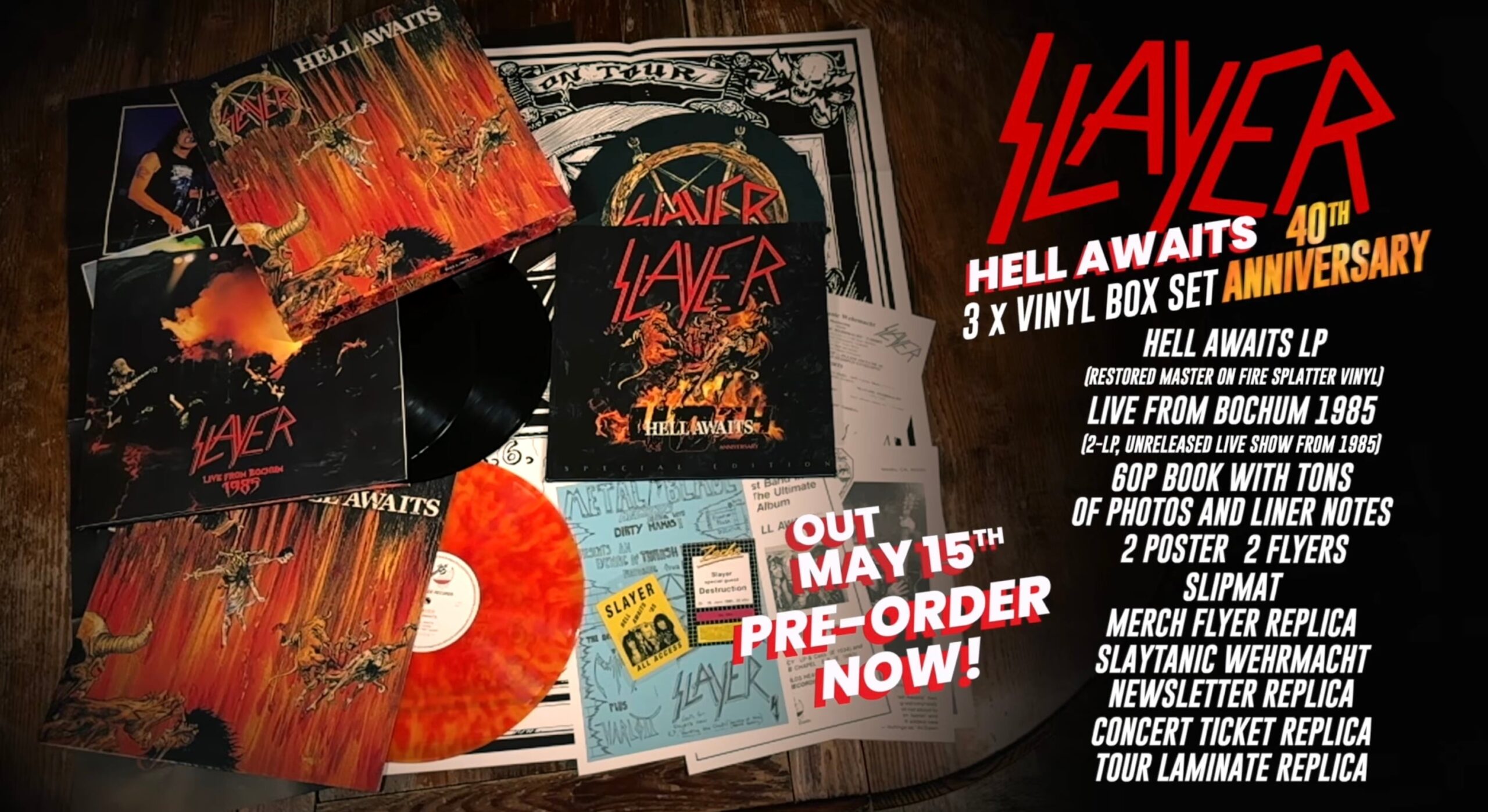 OMG SLAYER Fans Are Totally Not Going to Lose Their Minds Over This Insanely Overhyped 40th Anniversary Reissue of Hell Awaits That You Definitely Need to Buy Again