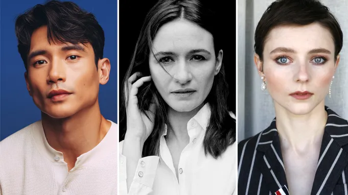 L R Manny Jacinto Emily Mortimer Thomasin McKenzie