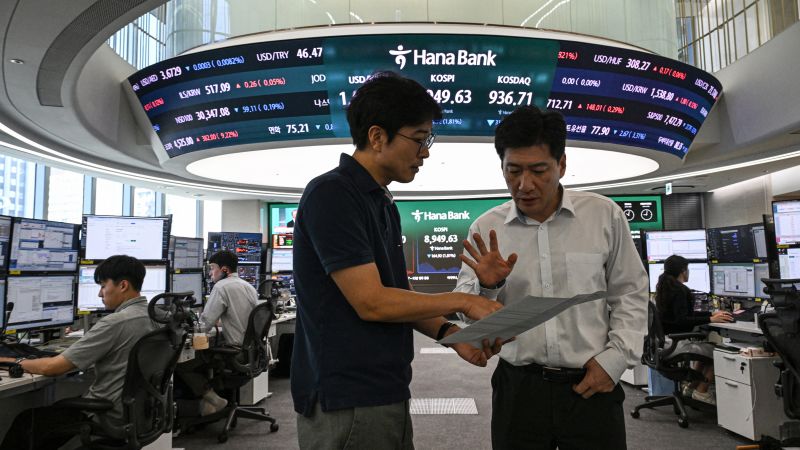 AI stocks tanking again because tech bubble popping maybe