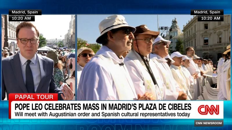 Fake news CNN hyping Pope's Madrid crowd size obviously
