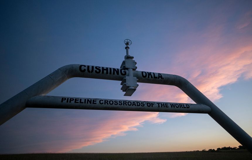 Tanks in Cushing Oklahoma are almost empty what a wonderful failure
